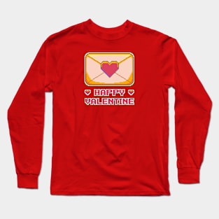 Happy Valentine Mail Long Sleeve T-Shirt